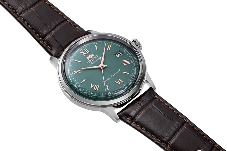 ORIENT RA-AC0023E Mechanical Classic Watch, Leather Strap - 40.5mm - Image 2