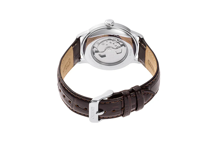 ORIENT RA-AC0023E Mechanical Classic Watch, Leather Strap - 40.5mm - Image 4