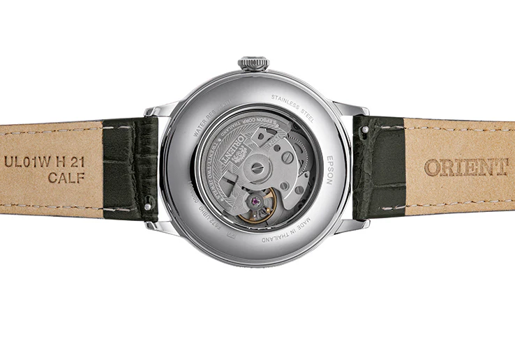 ORIENT RA-AC0025N Mechanical Classic Watch, Leather Strap - 40.5mm - Image 3