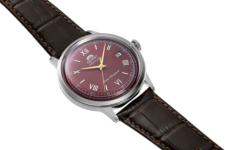 ORIENT RA-AC0026R Mechanical Classic Watch, Leather Strap - 40.5mm - Image 2