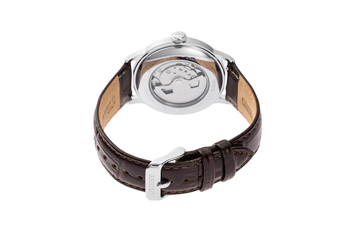 ORIENT RA-AC0026R Mechanical Classic Watch, Leather Strap - 40.5mm - Image 3