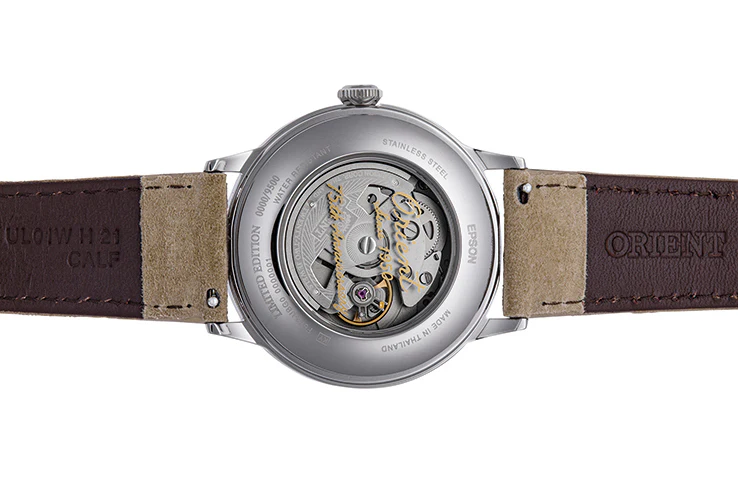 ORIENT RA-AC0027S Mechanical Classic Watch, Leather Strap - 40.5mm Limited - Image 4