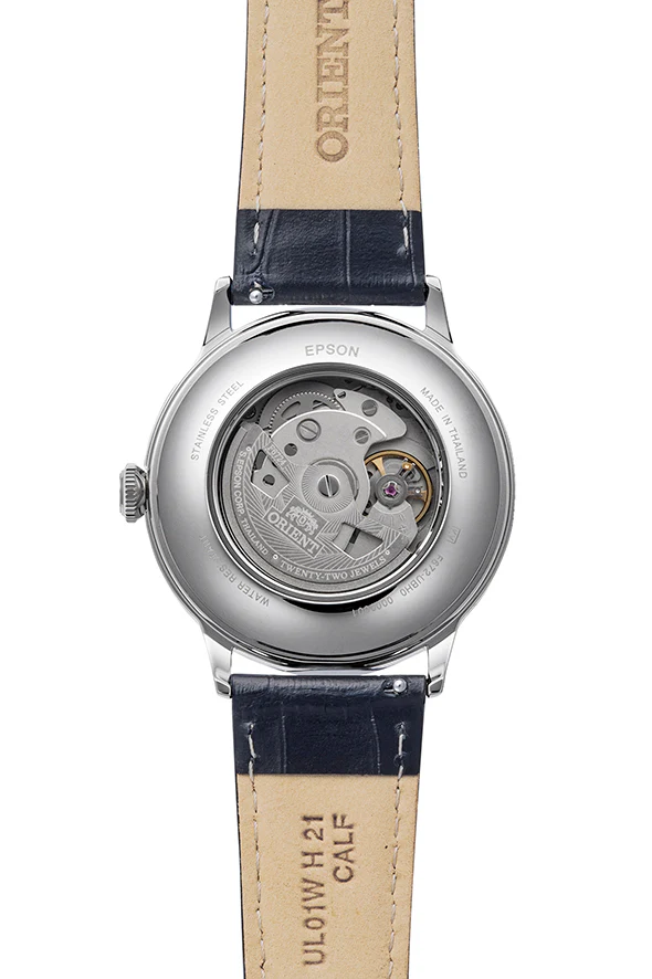 ORIENT RA-AC0031S Mechanical Bambino Watch, Leather Strap - 40.5mm - Image 3