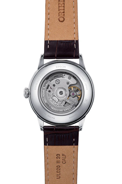 ORIENT RA-AC0M04Y  Classic Bambino Automatic Gents Leather Strap Watch - Image 3