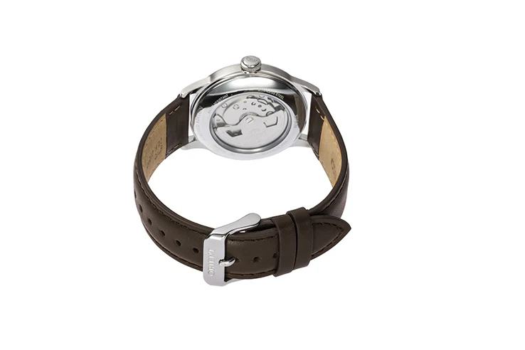 ORIENT RA-AC0M14L Mechanical Classic Watch, Leather Strap - 38.4mm - Image 3