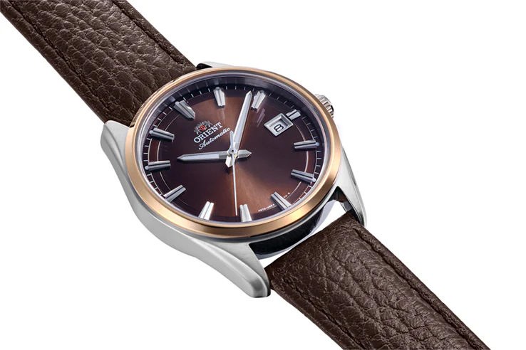 ORIENT RA-AC0R03Y Mechanical Contemporary Watch, Leather Strap - 38.5mm - Image 2