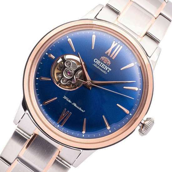 ORIENT RA-AG0433L Bambino semi skeleton Classic Automatic Gents Metal Bracelet Strap Watch - Image 2