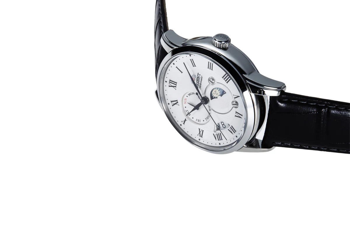 ORIENT RA-AK00008S Sun & Moon Classic Automatic Gents Leather Strap Watch - Image 3