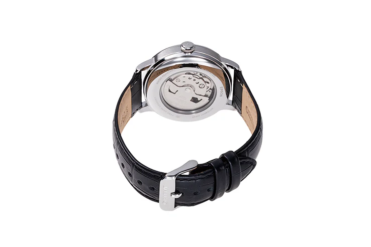 ORIENT RA-AK0802S Sun and Moon with Open Heart Classic Automatic Leather Strap Watch - Image 3