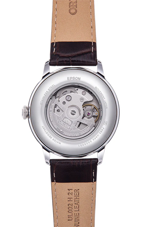 ORIENT RA-AK0803Y Sun and Moon with Open Heart Classic Automatic Leather Strap Watch - Image 2