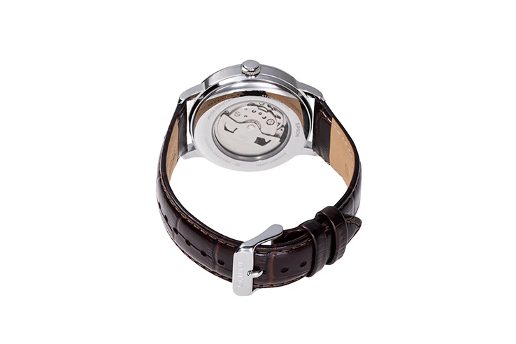 ORIENT RA-AK0803Y Sun and Moon with Open Heart Classic Automatic Leather Strap Watch - Image 3