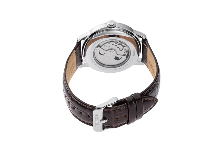 ORIENT RA-AK0805E Mechanical Classic Watch, Leather Strap - 41.5mm - Image 3