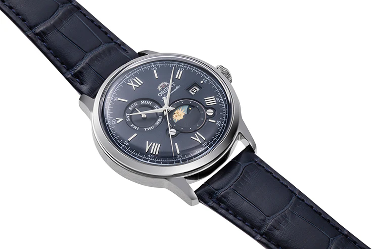 ORIENT RA-AK0806L Mechanical Classic Watch, Leather Strap - 41.5mm - Image 2