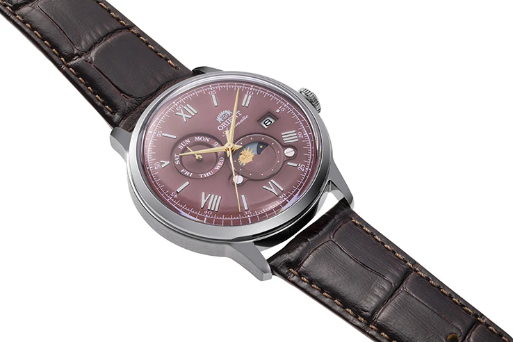 ORIENT RA-AK0807R Mechanical Classic Watch, Leather Strap - 41.5mm - Image 2