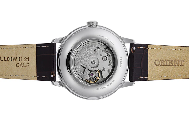ORIENT RA-AK0807R Mechanical Classic Watch, Leather Strap - 41.5mm - Image 4