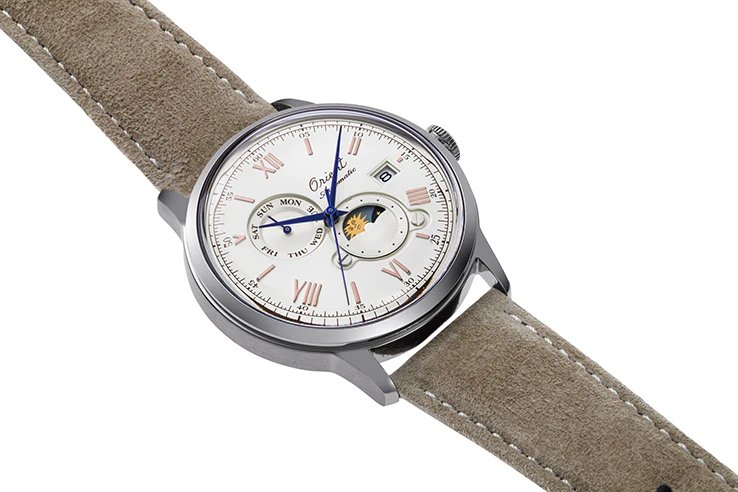 ORIENT RA-AK0808S Mechanical Classic Watch, Leather Strap - 41.5mm Limited - Image 3