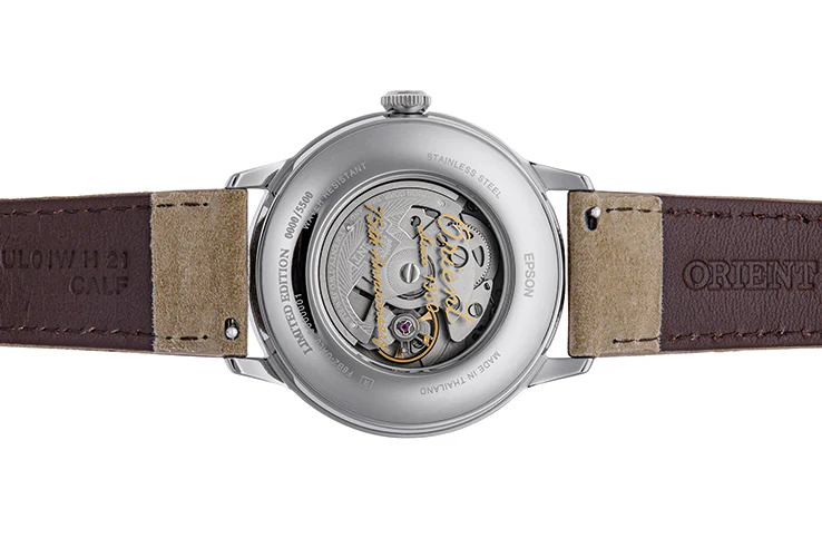 ORIENT RA-AK0808S Mechanical Classic Watch, Leather Strap - 41.5mm Limited - Image 4
