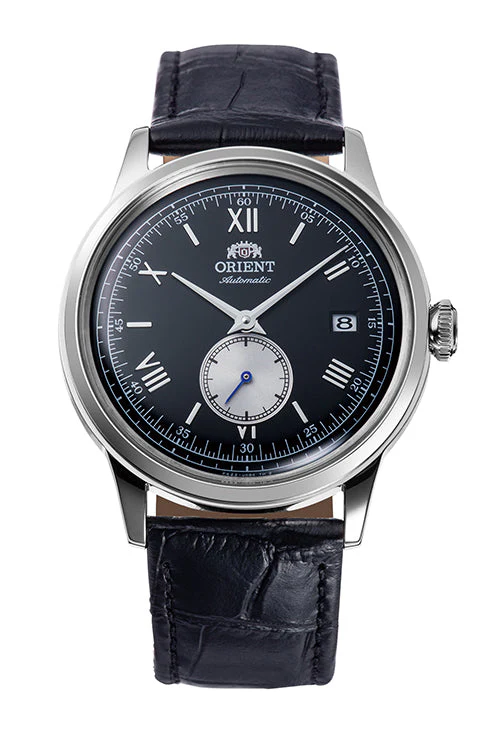 ORIENT RA-AP0101B Bambino 38.4mm Black Dial Small Seconds Automatic Black Leather Strap Watch