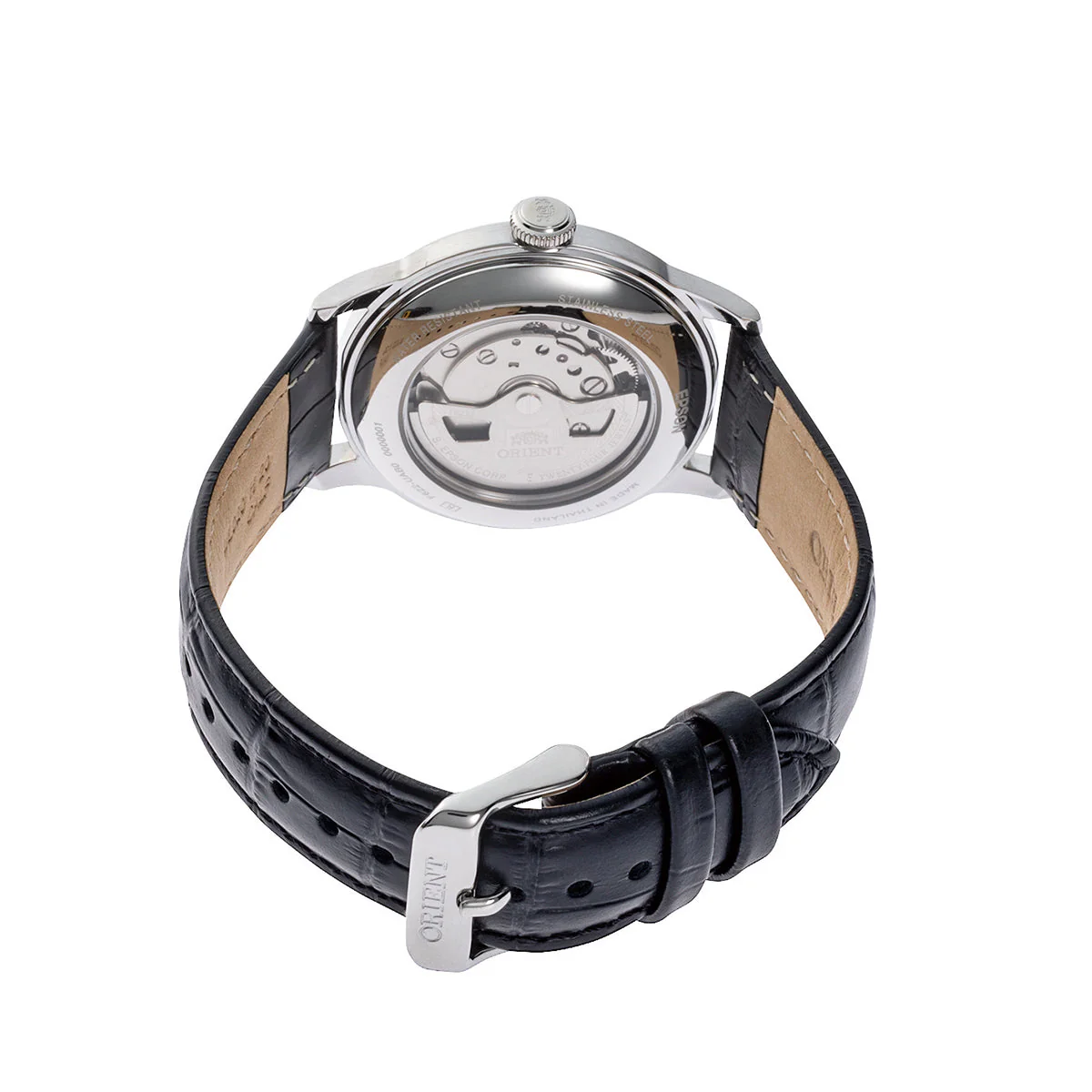 ORIENT RA-AP0101B Bambino 38.4mm Black Dial Small Seconds Automatic Black Leather Strap Watch - Image 3