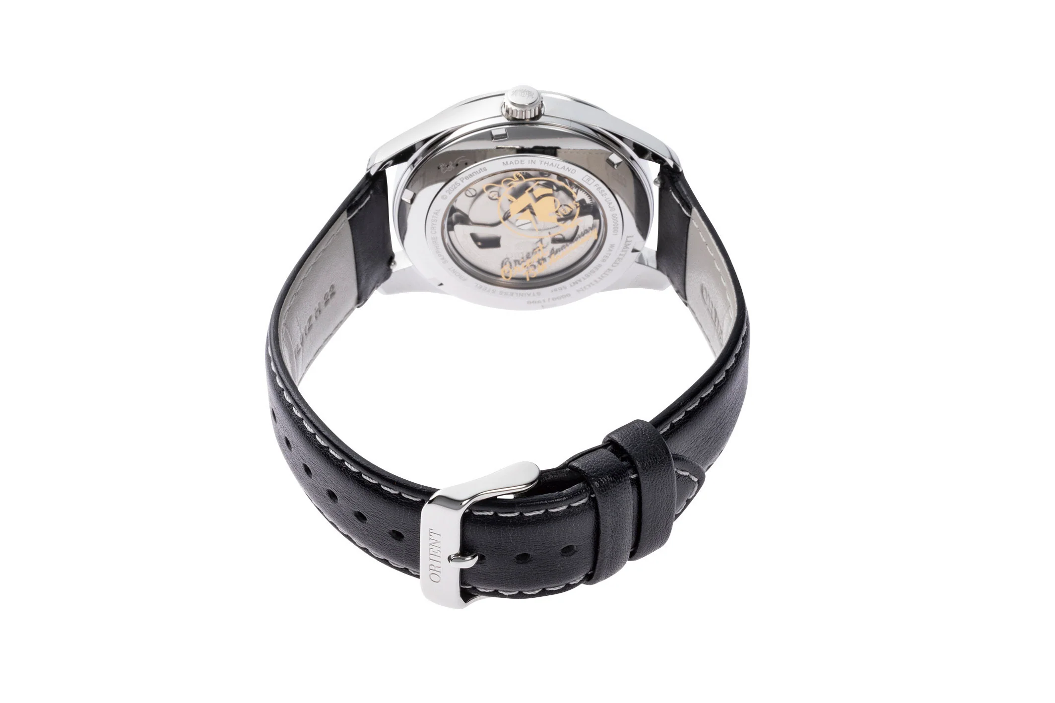 ORIENT RA-AR0011S Mechanical Contemporary Peanuts™ Watch, Leather Strap - 40.8mm Limited - Image 3