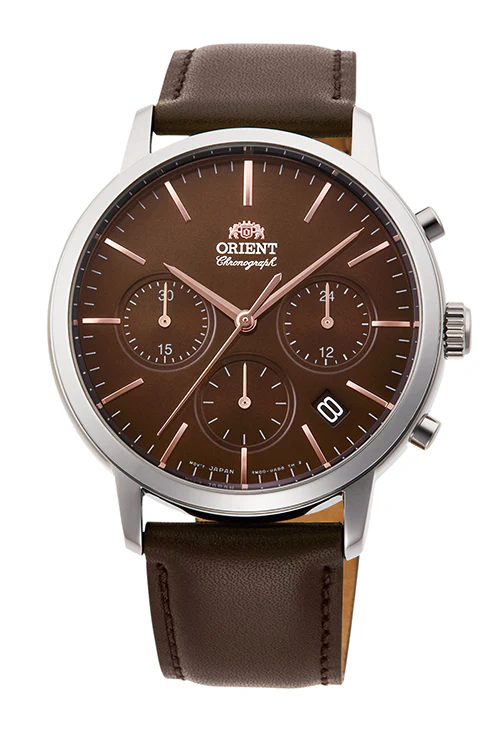ORIENT RA-KV0304Y  Contemporary Quartz Gents Leather Strap Watch