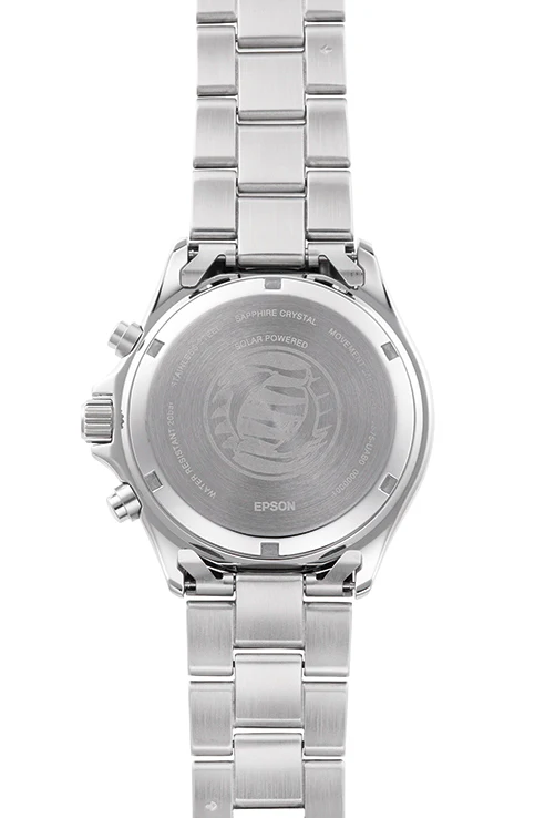 ORIENT RA-TX0203S Diver Mako Solar-powered Chronograph Quartz Sports  Gents Metal Bracelet Strap Watch - Image 3