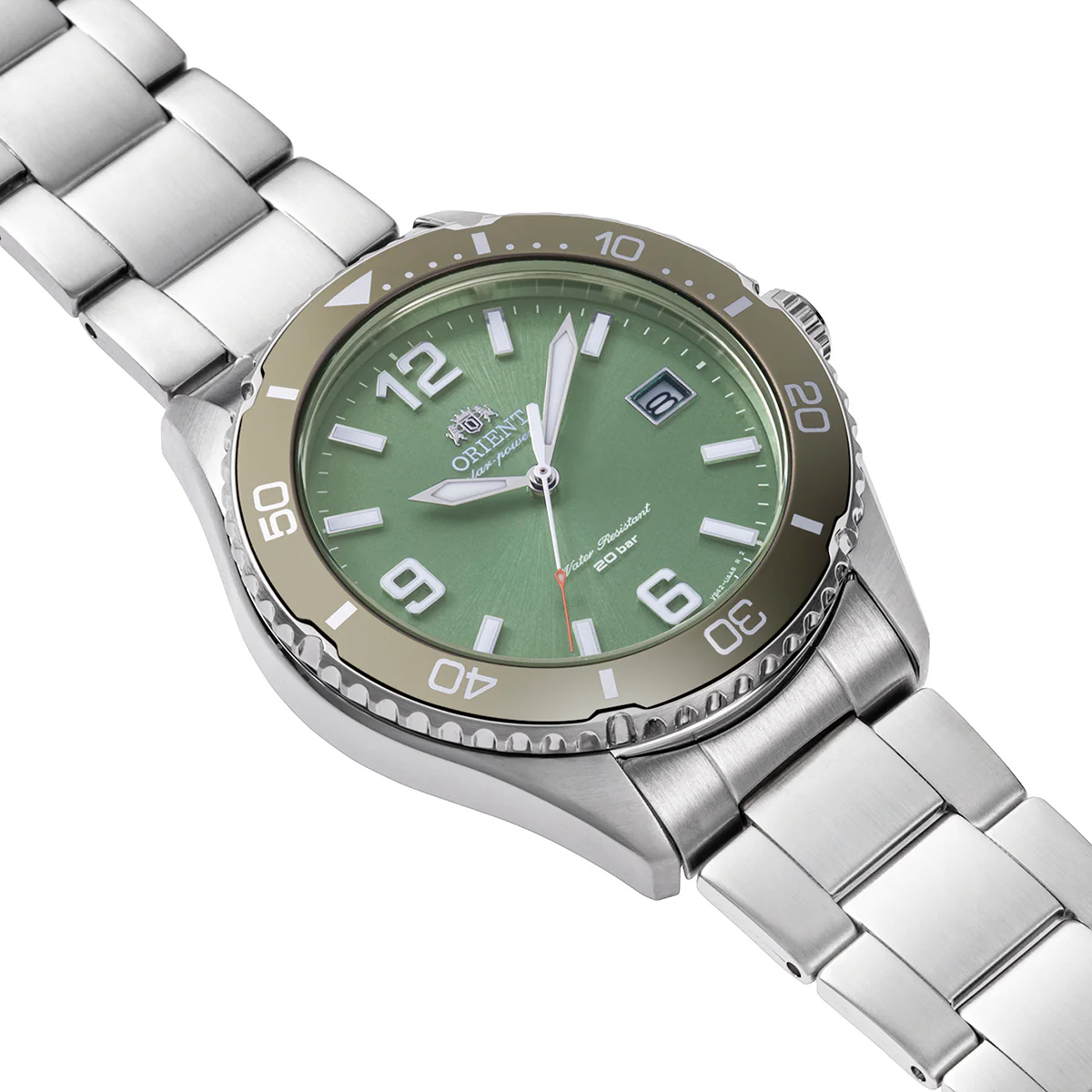 ORIENT  RA-WJ0001E10B Quartz Sports Watch, Metal Strap - 39.9mm - Image 2