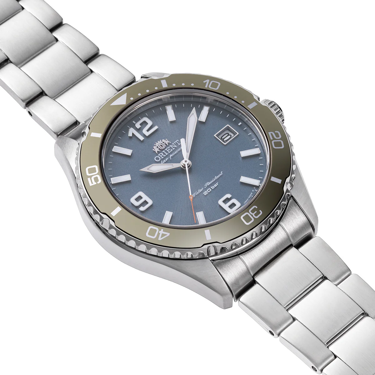 ORIENT RA-WJ0002L10B Quartz Sports Watch, Metal Strap - 39.9mm - Image 2