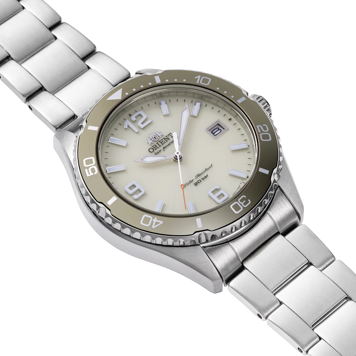 ORIENT RA-WJ0003S10B Quartz Sports Watch, Metal Strap - 39.9mm - Image 2