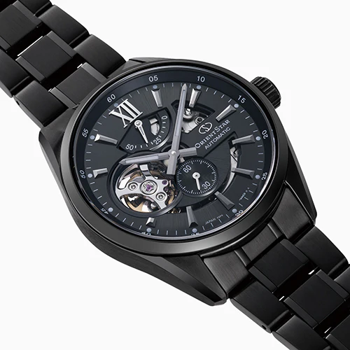 ORIENT STAR RE-AV0126B Contemporary Gents Black Metal Bracelet Strap Watch - Image 2
